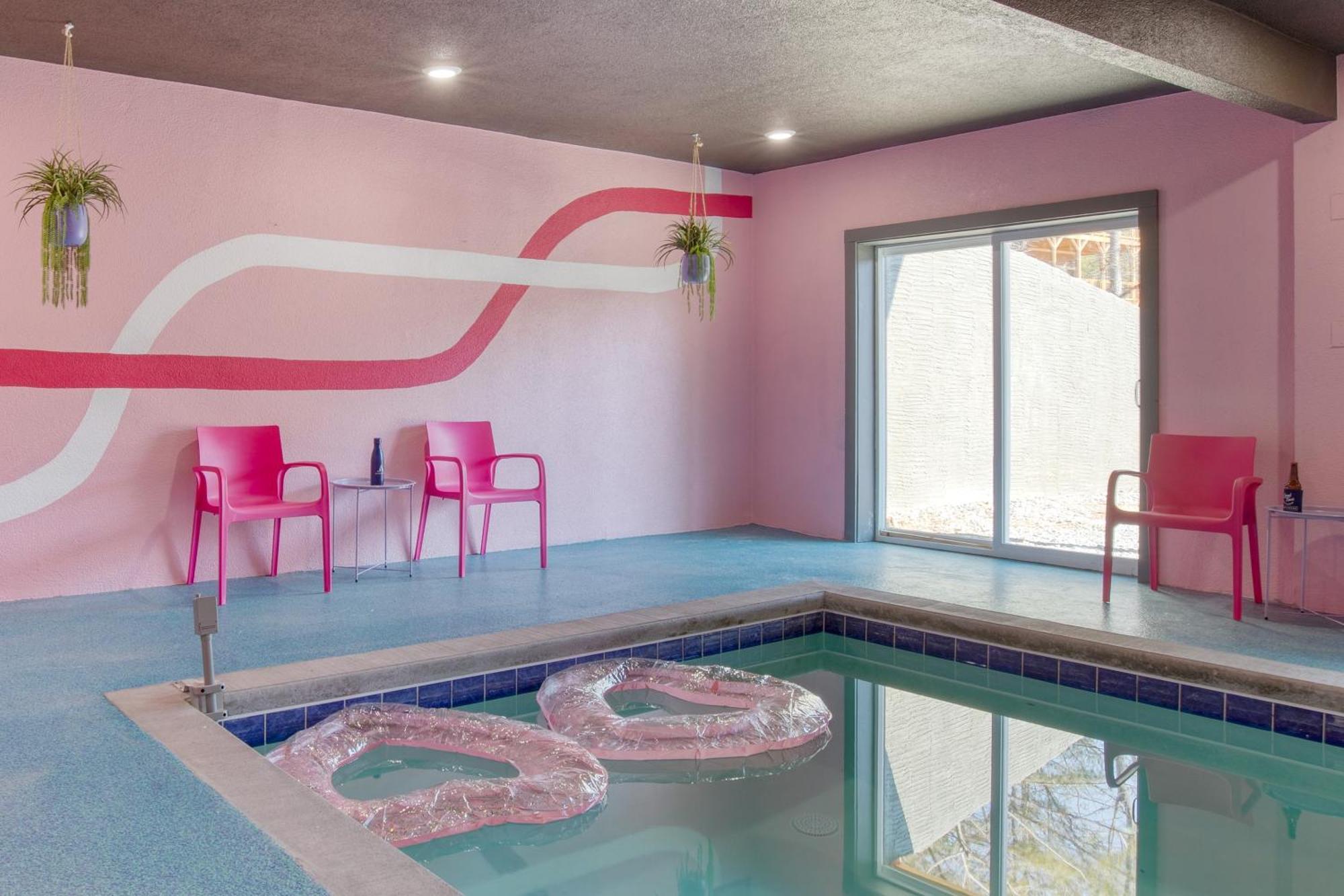Pink Pines Avantstay Luxury Aesthetic Dream Home Indoor Pool Hot Tub Pigeon Forge Eksteriør bilde