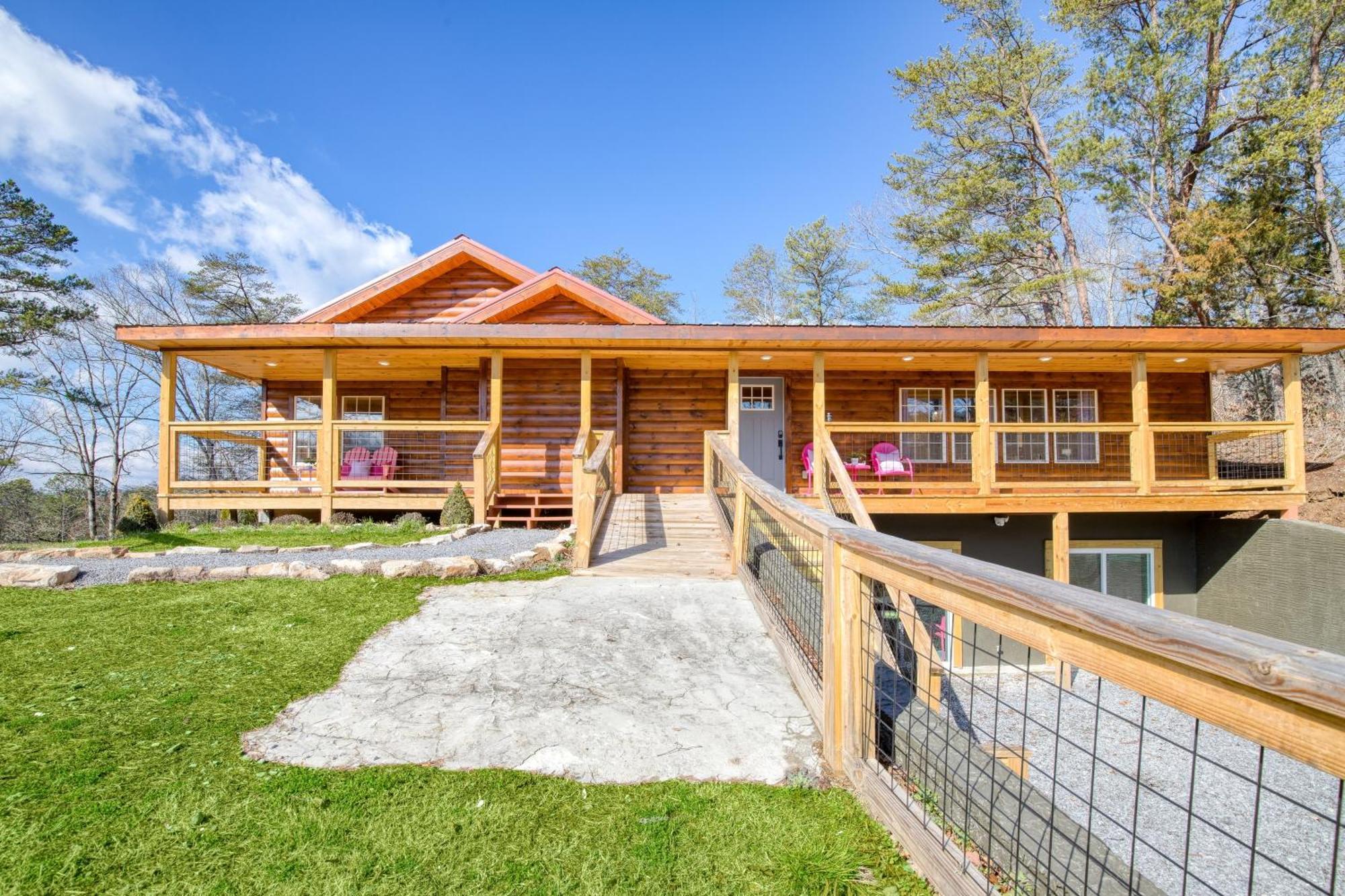 Pink Pines Avantstay Luxury Aesthetic Dream Home Indoor Pool Hot Tub Pigeon Forge Eksteriør bilde